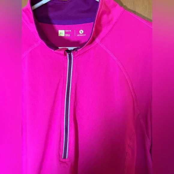 Xersion Fuchsia Long Sleeve Top Size XL - Picture 2 of 4